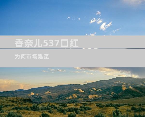 香奈儿537口红为何市场难觅